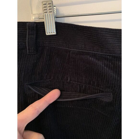 COS Corduroy Pants Mens Black Straight Soft Cotton Chino Slacks 38x27 - Picture 6 of 12